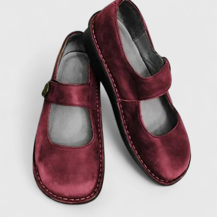 Vilma | Kvinders Slip On Sko Med Rem Detalje