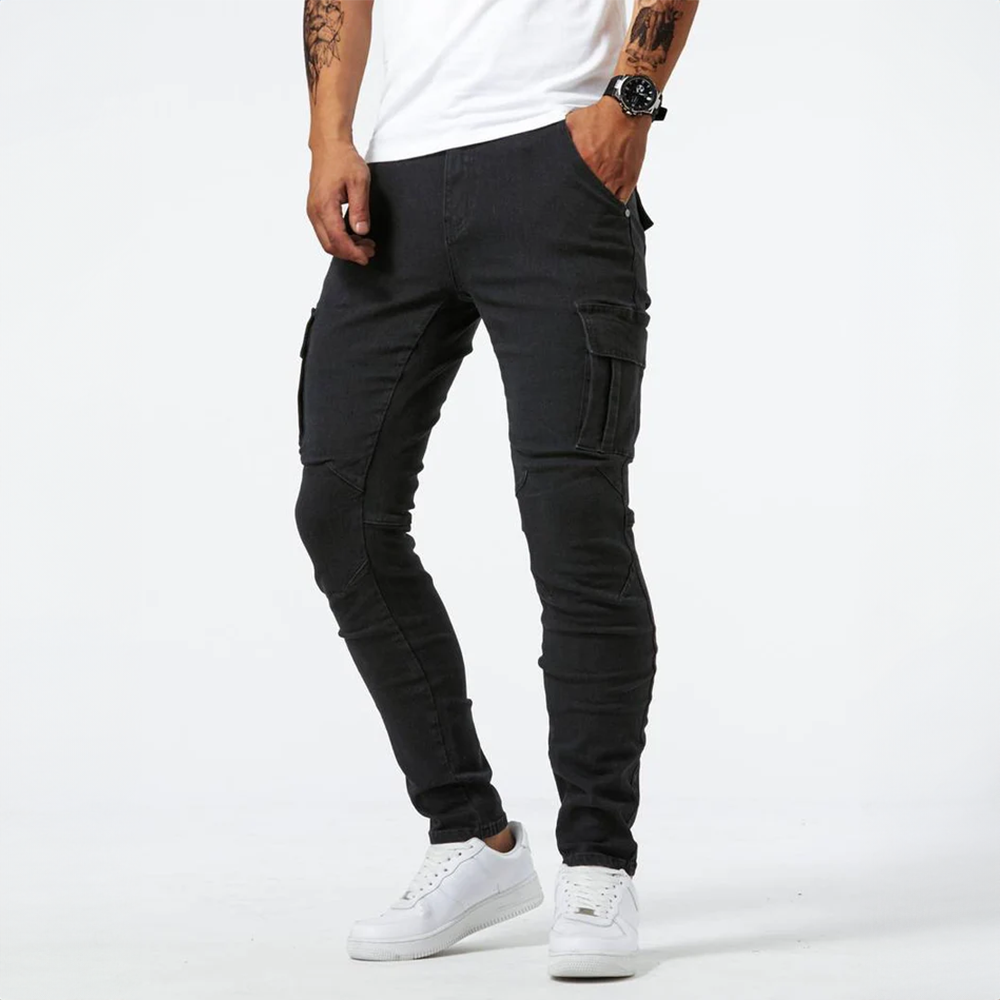 Albert | Herre Slim Fit Bukser Med Cargo Lommer