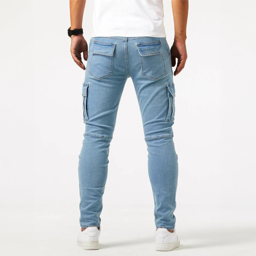 Albert | Herre Slim Fit Bukser Med Cargo Lommer
