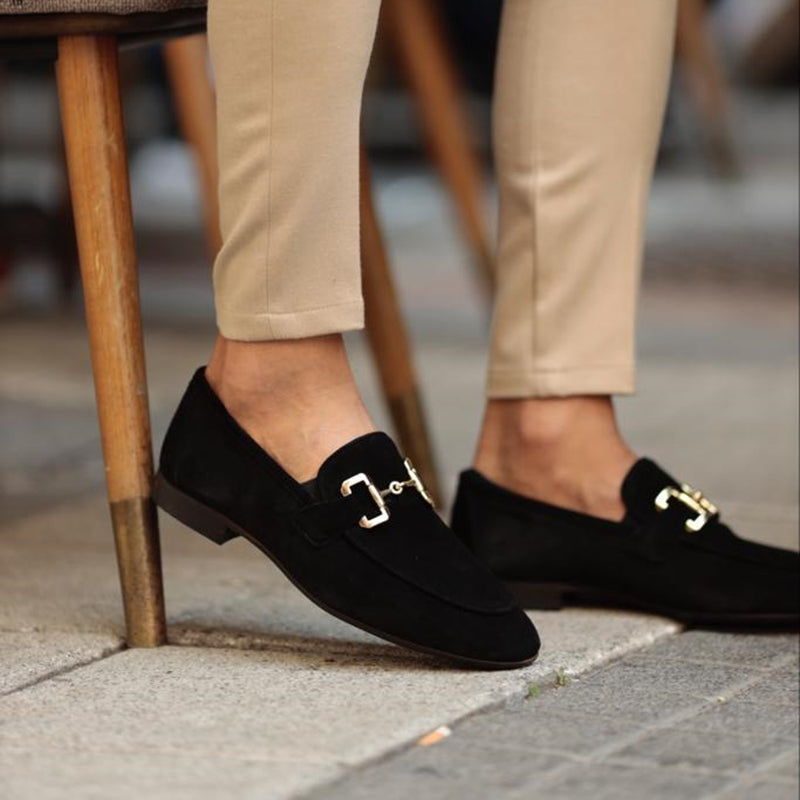 Alfred | Herre Slip-On Loafers Med Metaldetaljer