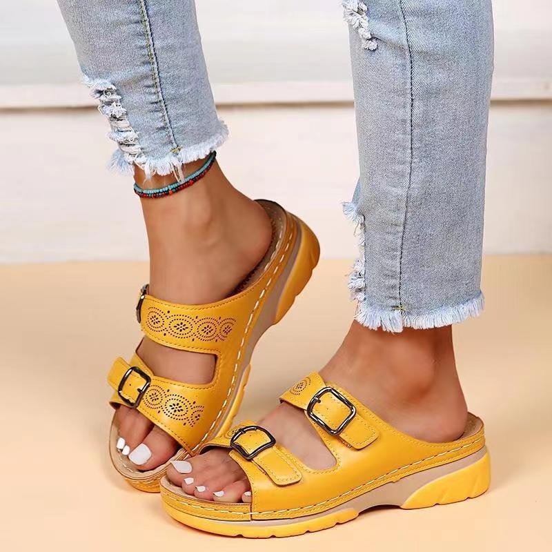 Josefine | Orthopædiske Sandaler Comfort Fit Perforeret Spænder