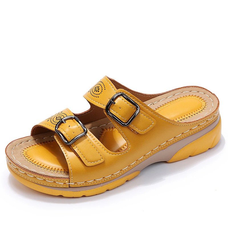 Josefine | Orthopædiske Sandaler Comfort Fit Perforeret Spænder
