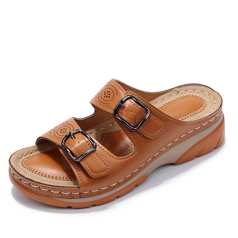 Josefine | Orthopædiske Sandaler Comfort Fit Perforeret Spænder
