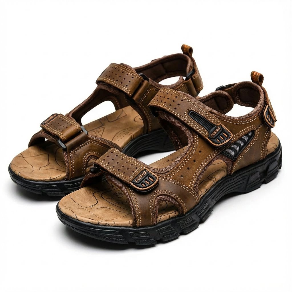 Lea | Unisex Trekking-Sandaler Velcro-Lukning Skridsikker Sål Udendørs