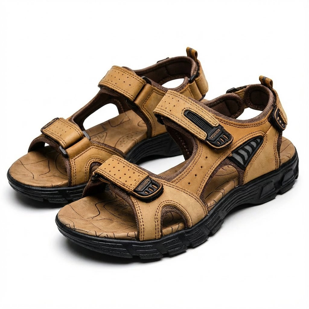 Lea | Unisex Trekking-Sandaler Velcro-Lukning Skridsikker Sål Udendørs
