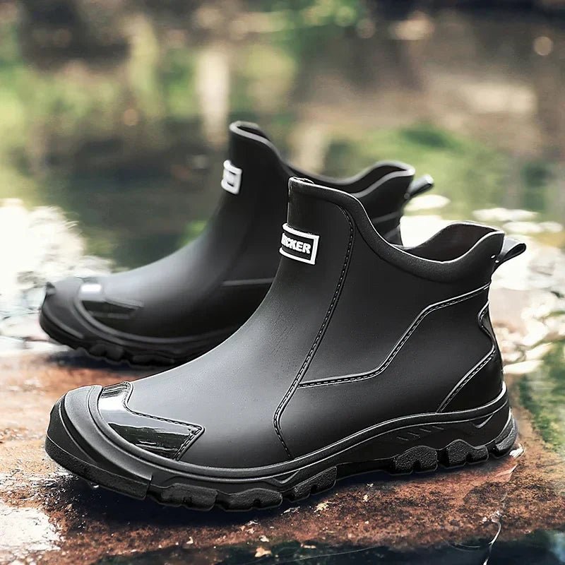 Magnus | Waterproof støvler ankelstøvler gummimateriale slip-on