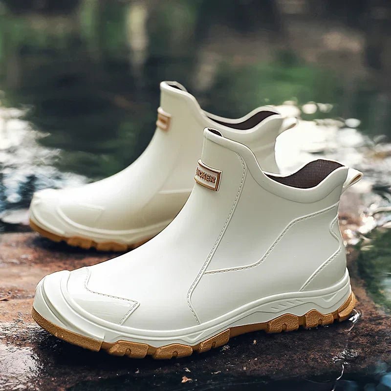 Magnus | Waterproof støvler ankelstøvler gummimateriale slip-on