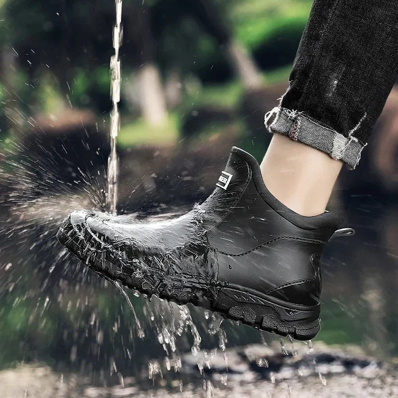 Magnus | Waterproof støvler ankelstøvler gummimateriale slip-on