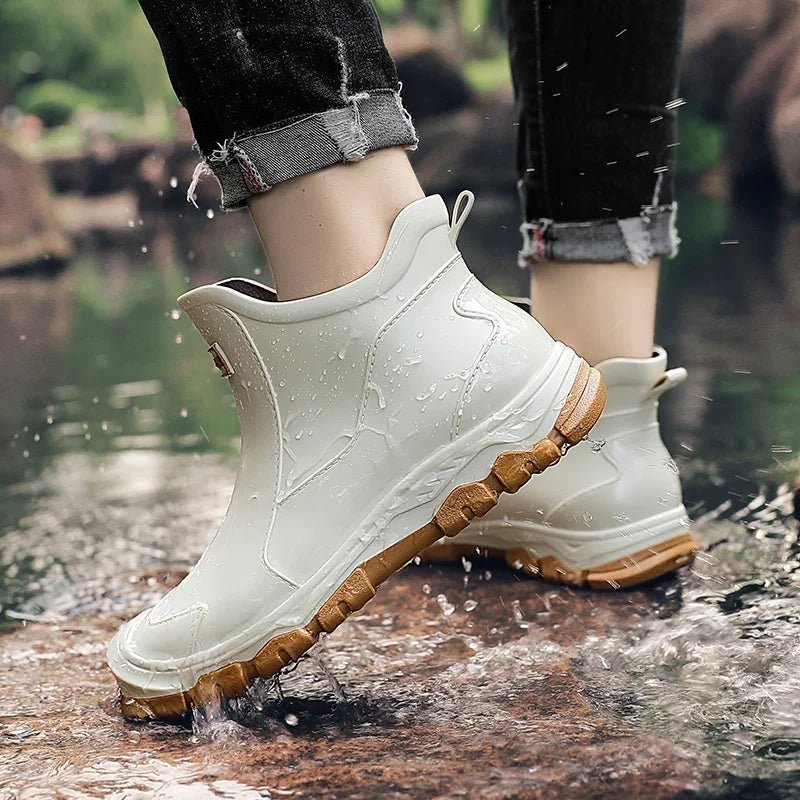 Magnus | Waterproof støvler ankelstøvler gummimateriale slip-on