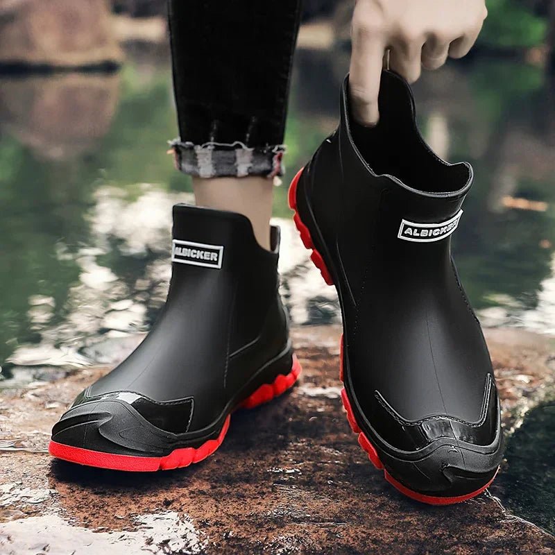 Magnus | Waterproof støvler ankelstøvler gummimateriale slip-on