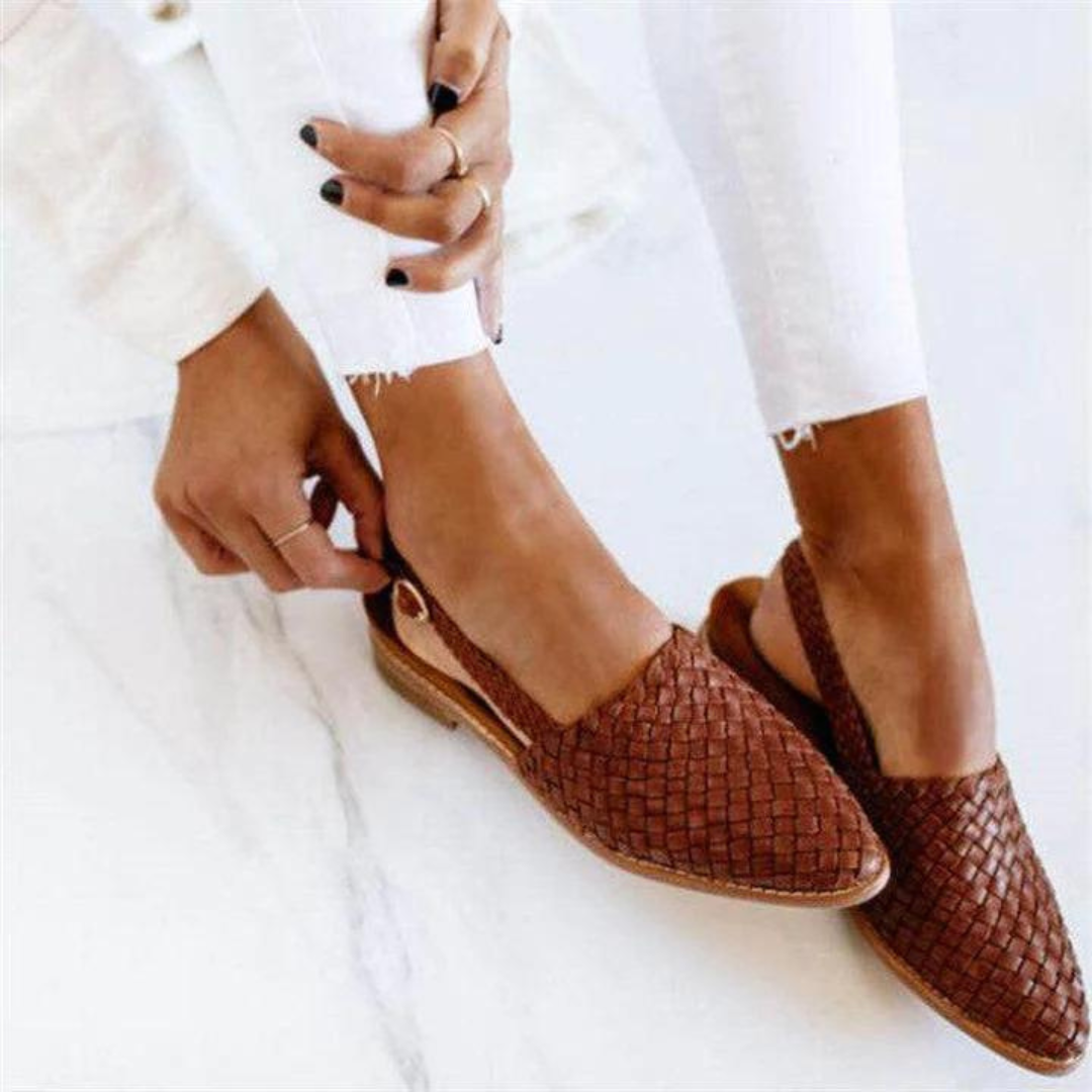 Alma | Dame Slip-On Vævede Flade Loafers